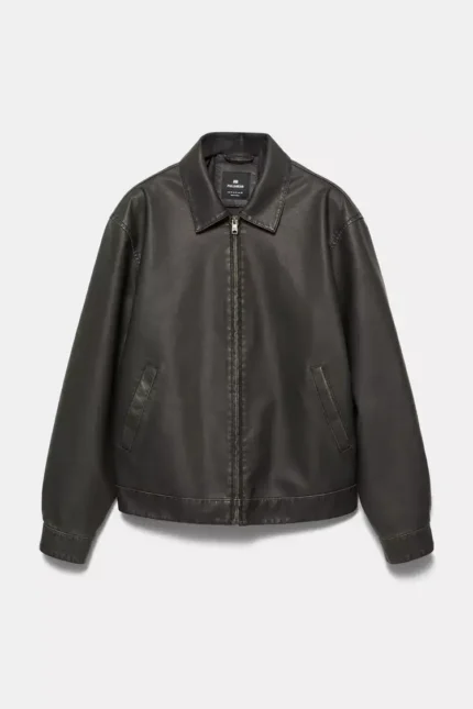 Washed faux leather jacket.webp